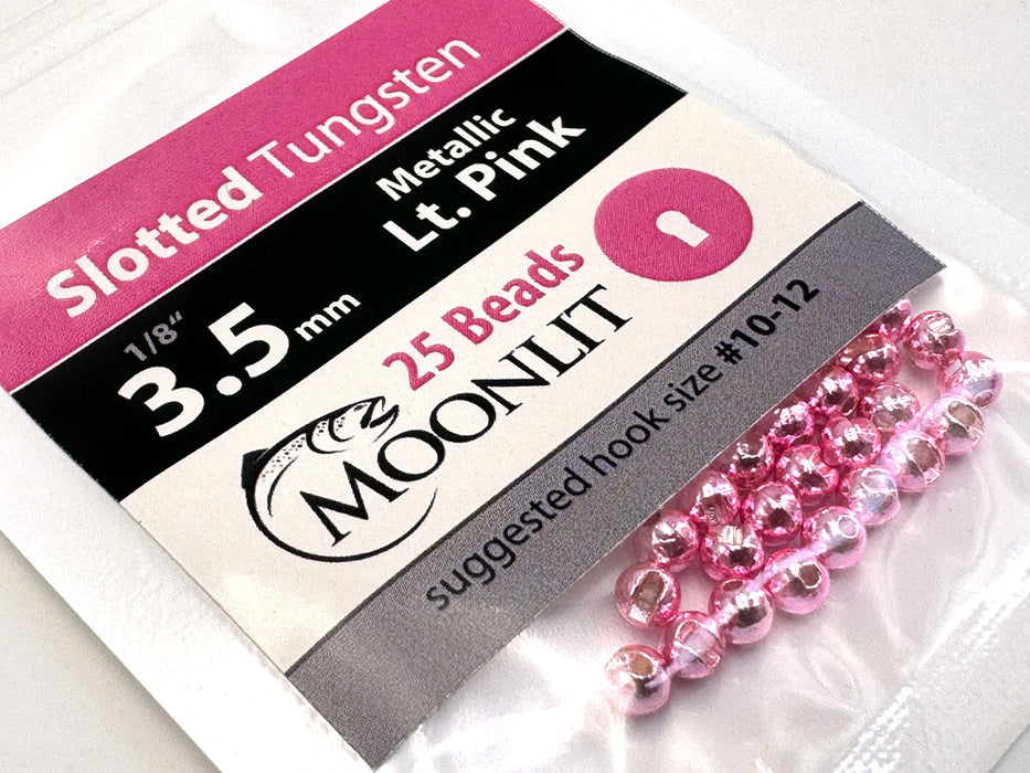 Moonlit Slotted Tungsten Beads 25 Pack