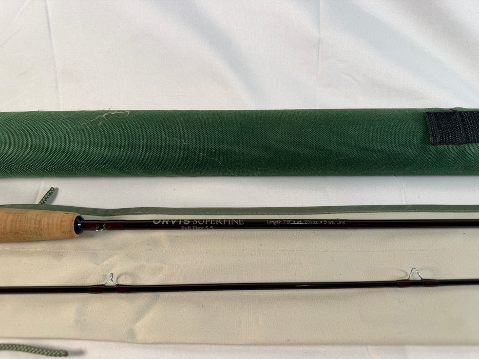 Orvis Superfine Graphite Full Flex 7'9" 5wt-Used Fly Rod