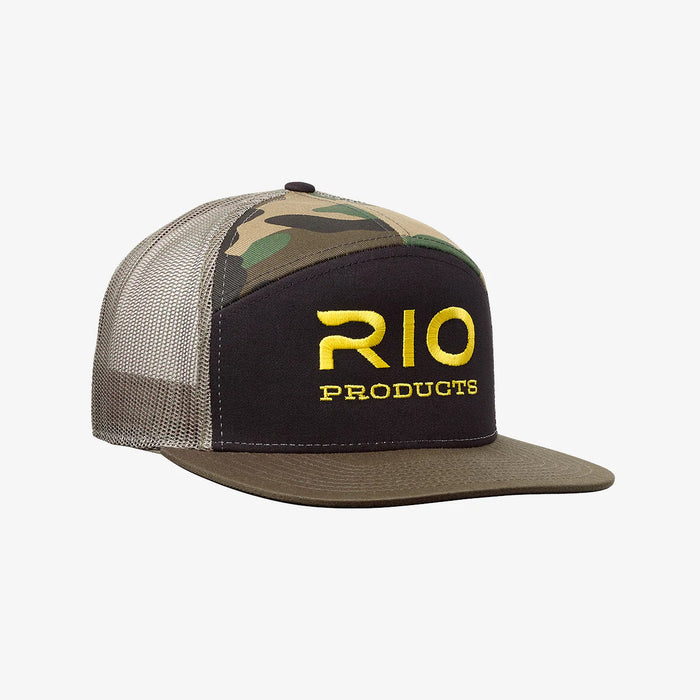 RIO 7 Panel Mesh Camo/Loden Snapback Hat