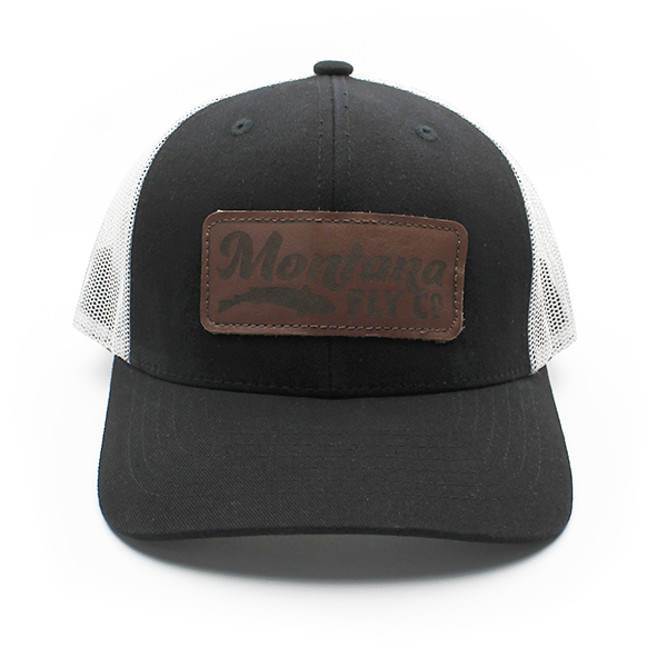 MFC Trucker Hat - Retro Fish Logo Brown Leather