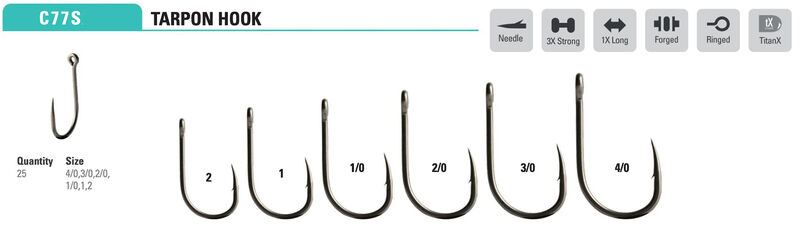 Mustad C77SAP Tarpon Hook