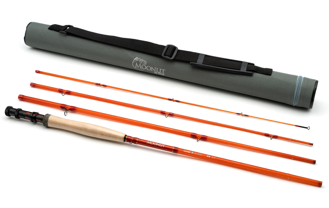 Moonlit Lunar S-GLASS Fiberglass Fly Rod w/case