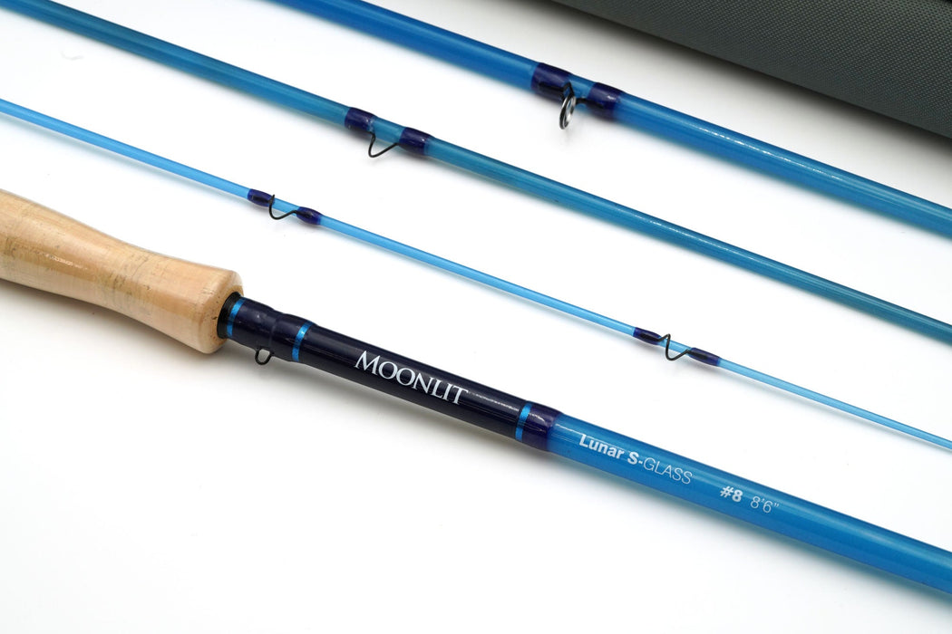 Fly Fishing Rod 8wt Moonlit Lunar S-GLASS Fiberglass Fly Rod W