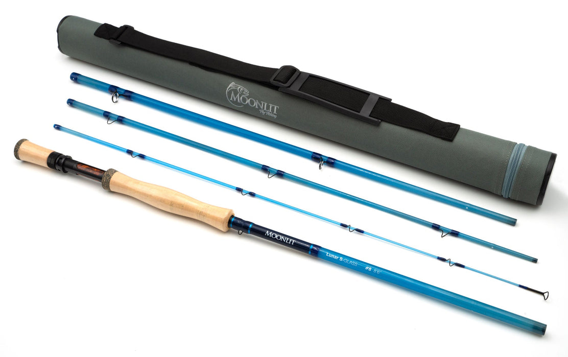 Moonlit Lunar S-GLASS Fiberglass Fly Rod w/case