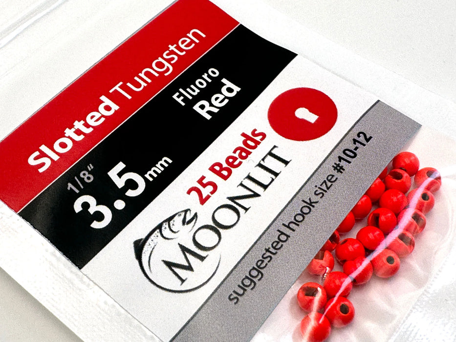 Moonlit Slotted Tungsten Beads 25 Pack