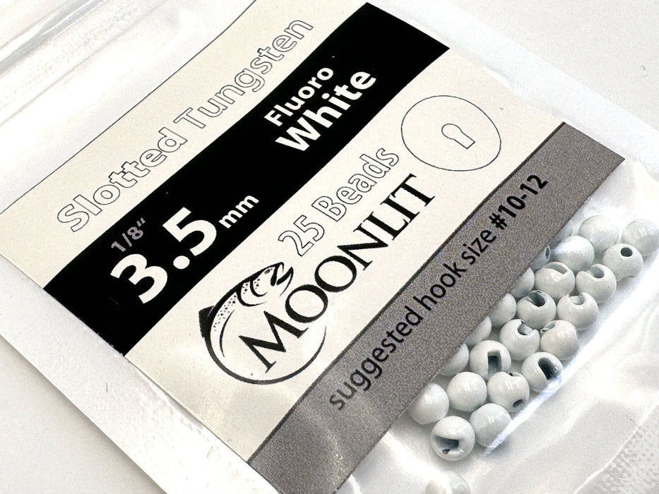 Moonlit Slotted Tungsten Beads 25 Pack