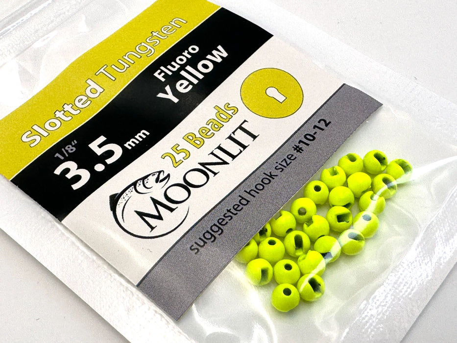 Moonlit Slotted Tungsten Beads 25 Pack