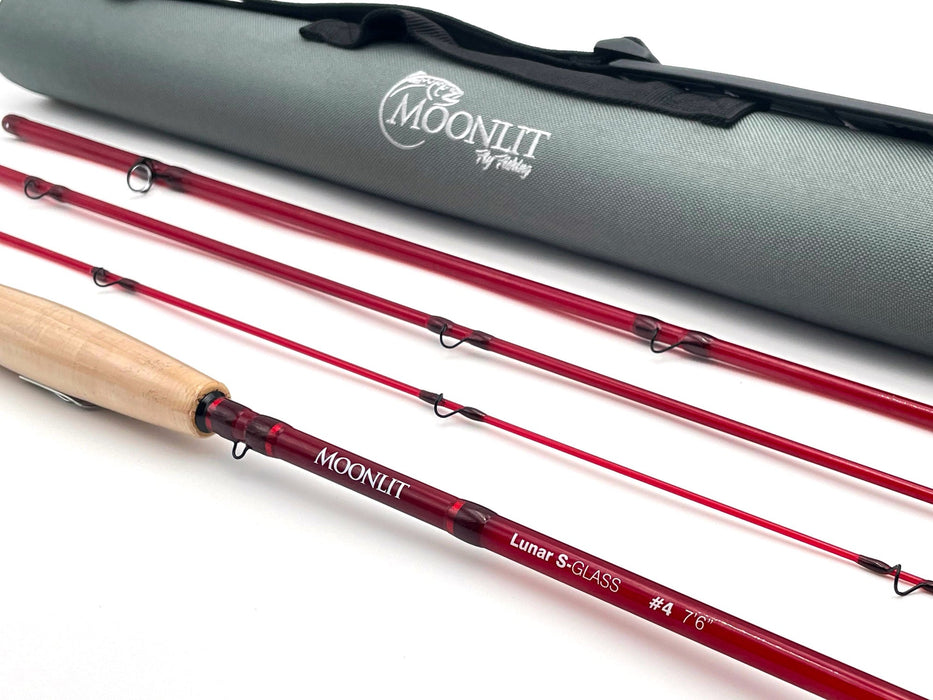 Moonlit Lunar S-GLASS Fiberglass Fly Rod w/case