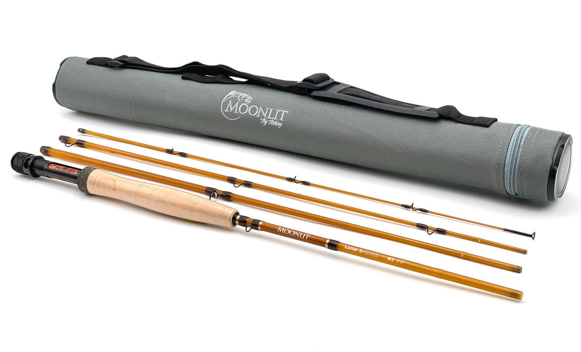 Moonlit Lunar S-GLASS Fiberglass Fly Rod w/case