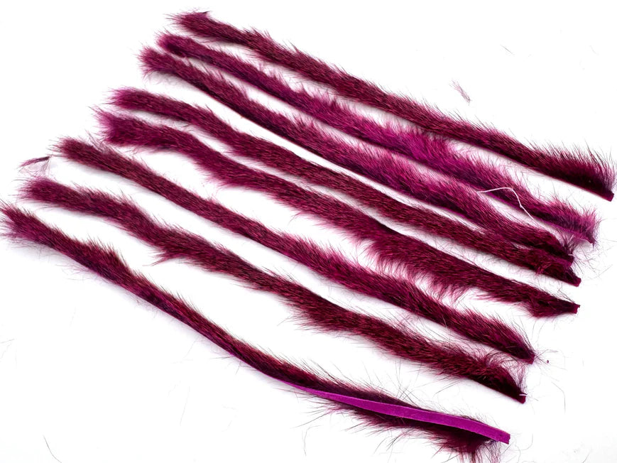 Moonlit Pine Squirrel Zonker Strip Half Hides