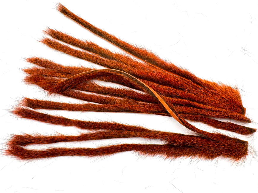 Moonlit Pine Squirrel Zonker Strip Half Hides