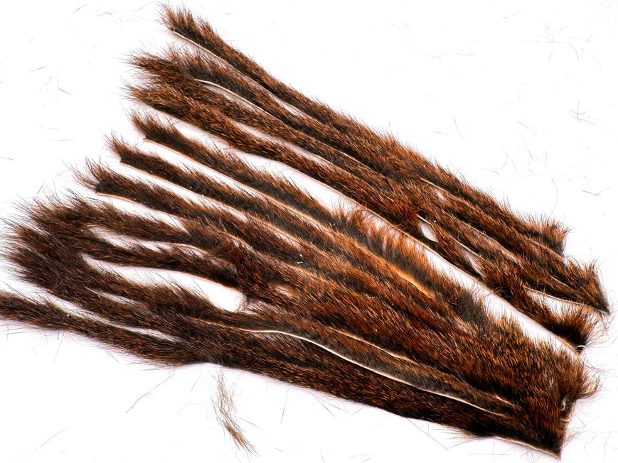 Moonlit Pine Squirrel Zonker Strip Half Hides