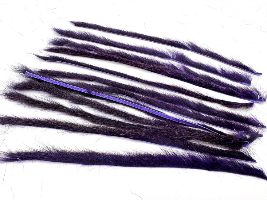 Moonlit Pine Squirrel Zonker Strip Half Hides