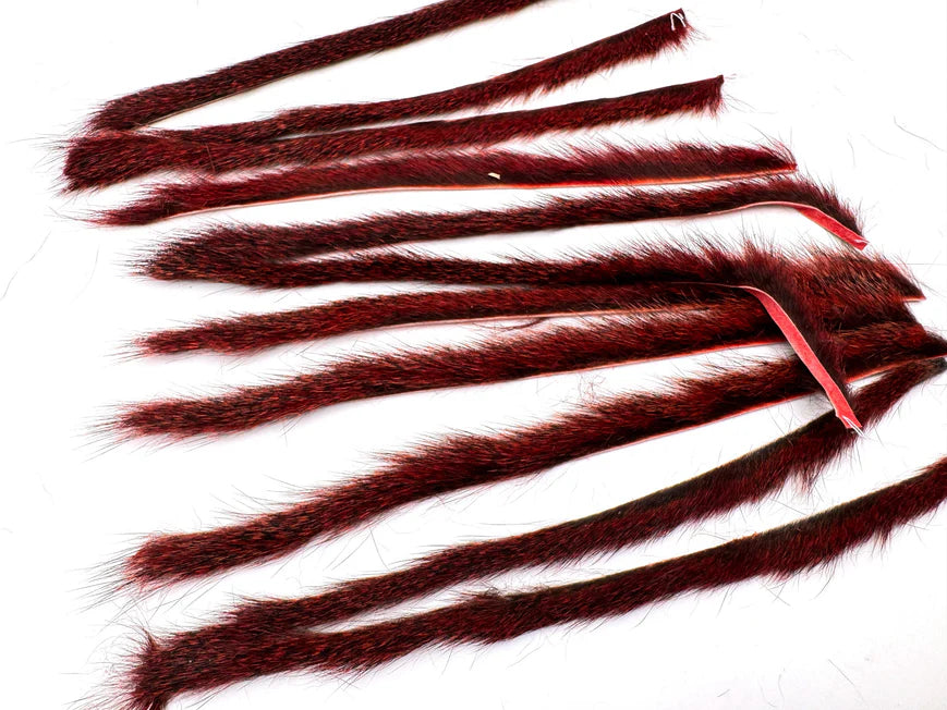 Moonlit Pine Squirrel Zonker Strip Half Hides