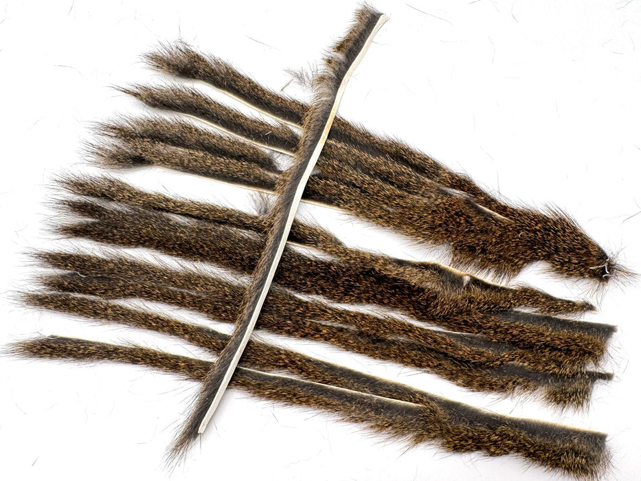 Moonlit Pine Squirrel Zonker Strip Half Hides