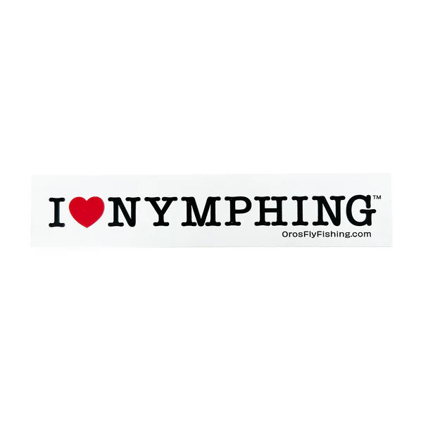 Oros Sticker "I heart Nymphing"