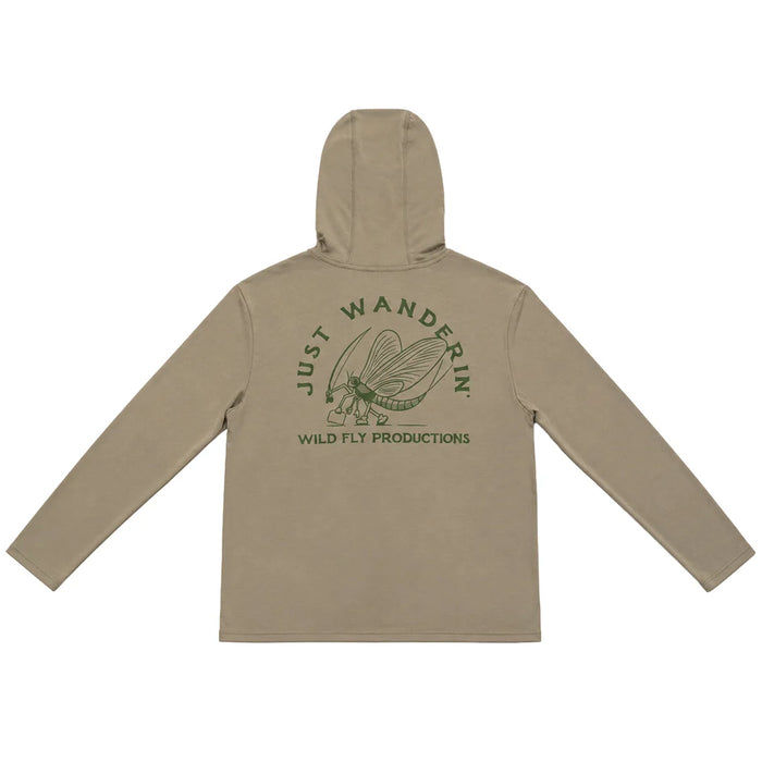 Wild Fly Just Wanderin' Bamboo Sun Hoodie-Sage