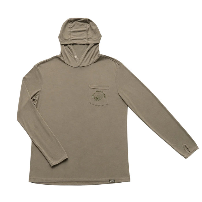 Wild Fly Just Wanderin' Bamboo Sun Hoodie-Sage