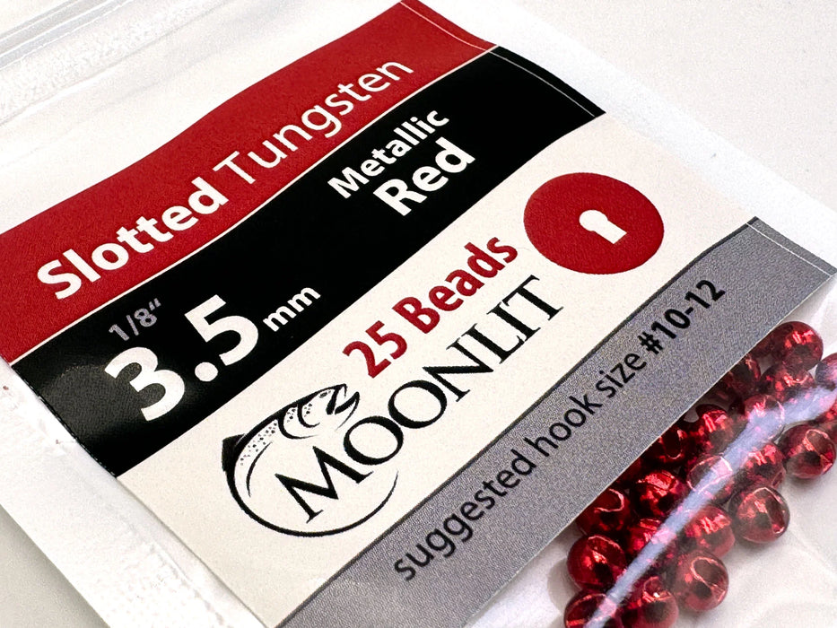 Moonlit Slotted Tungsten Beads 25 Pack