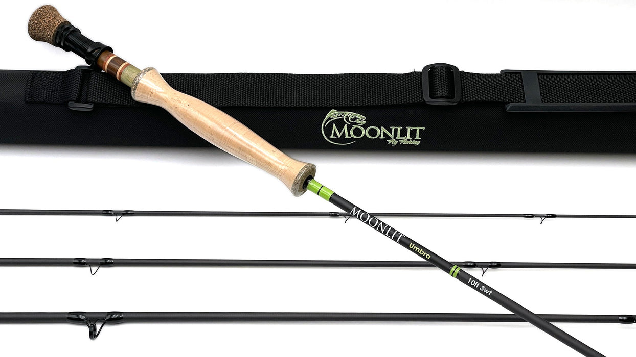 Moonlit Fly Fishing Umbra Fly Rod w/case — Precisionflyandtackle Moonlit Fly Fishing Umbra Fly Rod w/case — Precisionflyandtackle