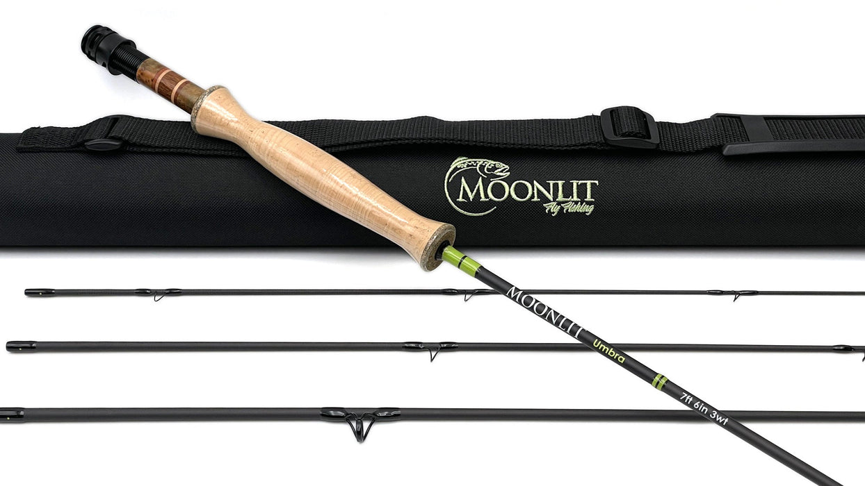 Moonlit Fly Fishing Umbra Fly Rod w/case Precisionflyandtackle Moonlit Fly Fishing Umbra Fly Rod w/case Precisionflyandtackle