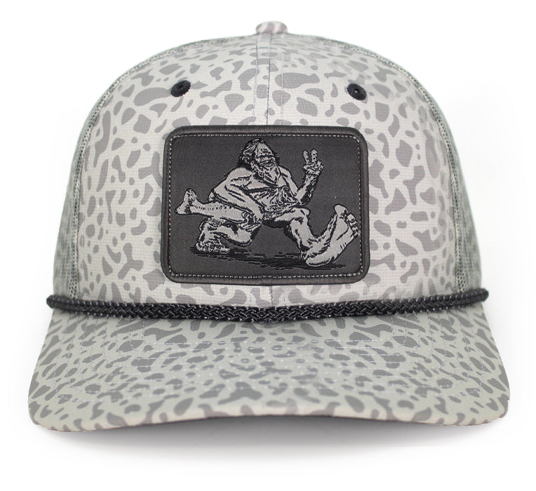 Bigfoot Bass Squatch Fishing 6-Panel Rope Cap