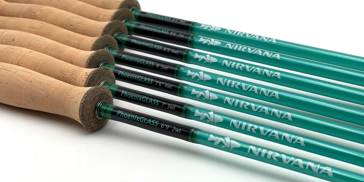 NIRVANA PhoenixGLASS Fiberglass Fly Rod w/case — Precisionflyandtackle