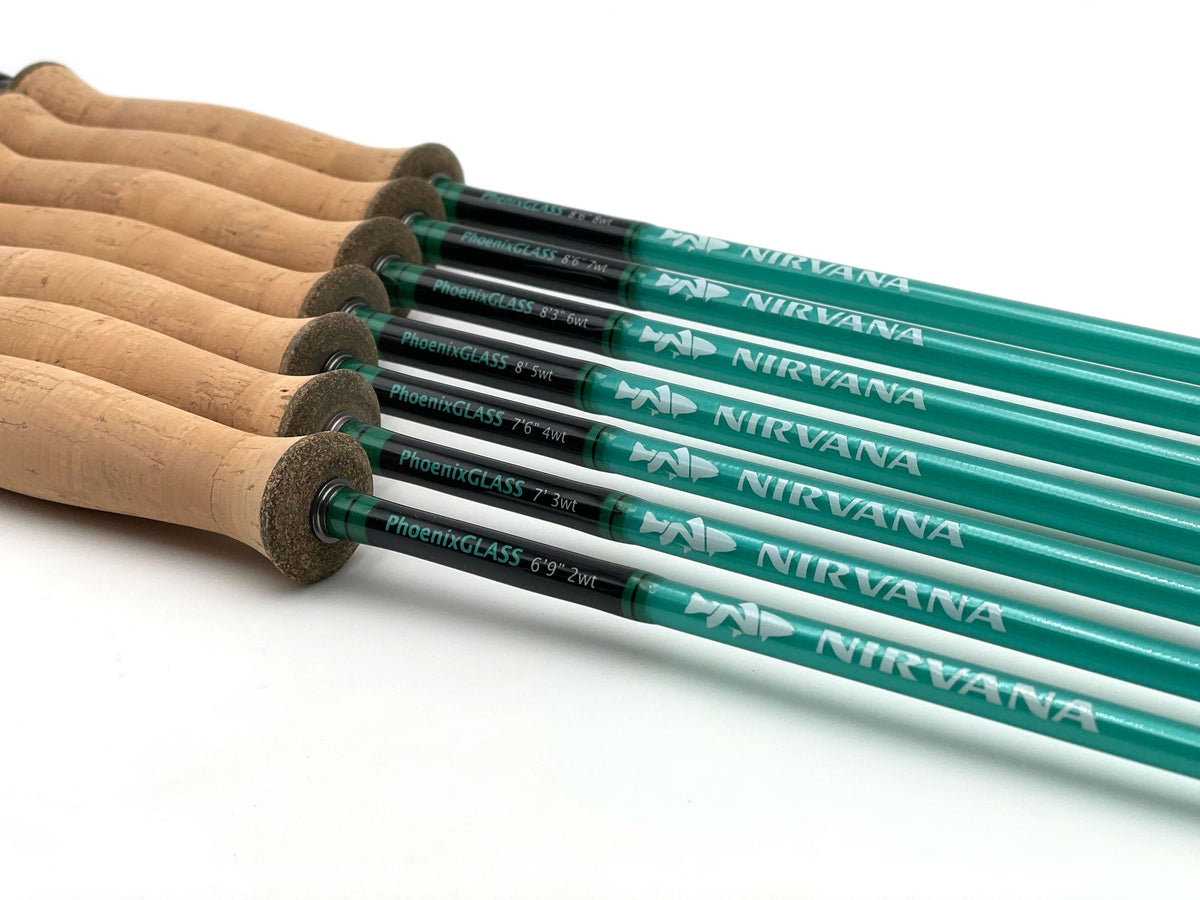 st croix fiberglass fly rod NIRVANA PhoenixGLASS | NIRVANA On The Fly 8wt new for 2020 Moonlit Lunar S-GLASS Fiberglass Fly