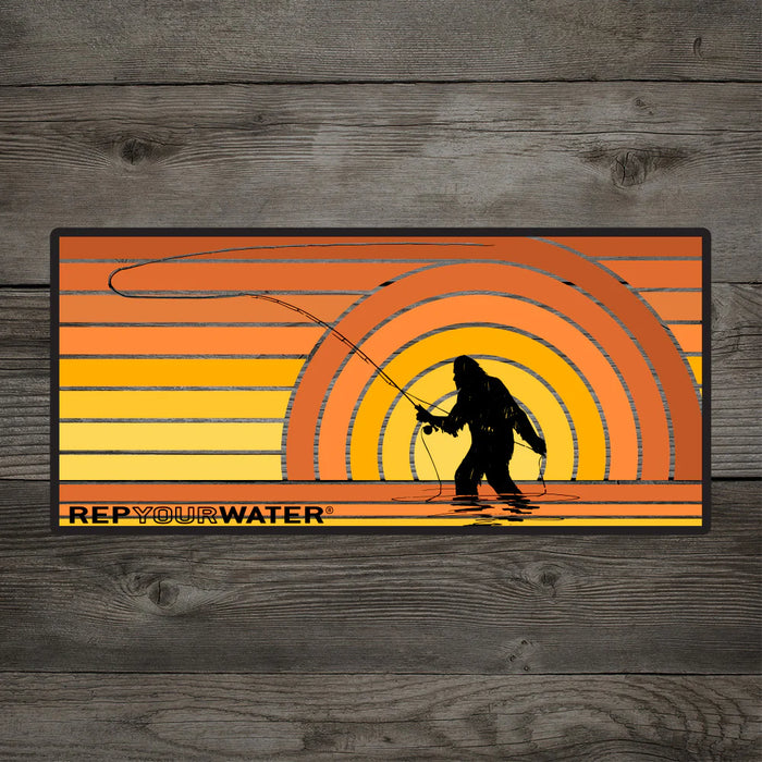 RepYourWater Sunset Squatch Sticker