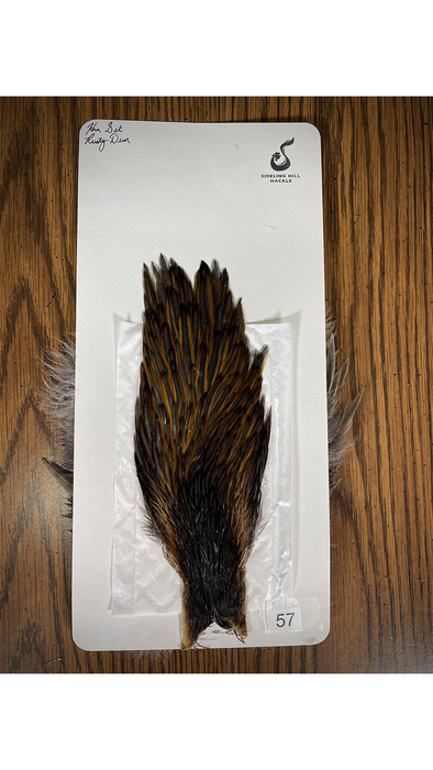 Sideling Hill Hackle Rusty Dun Hen Set No. 57