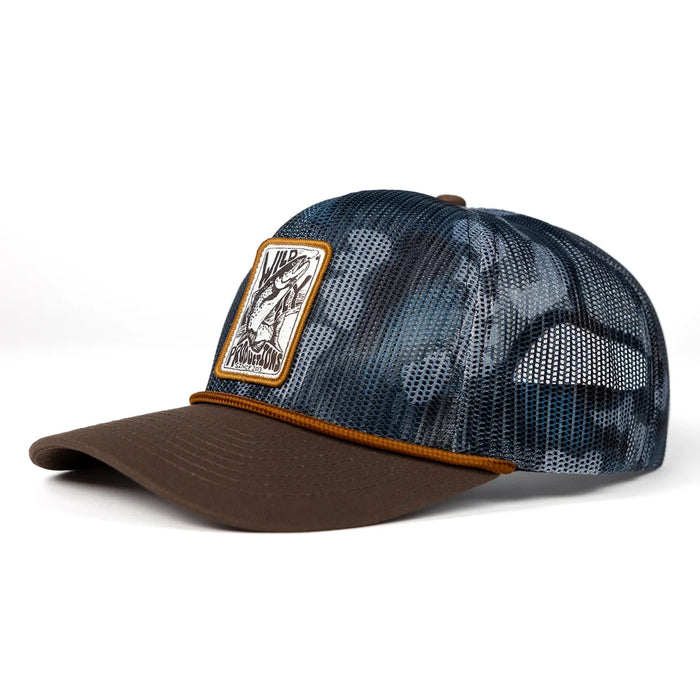 Wild Fly Trout Badge All Mesh Hat