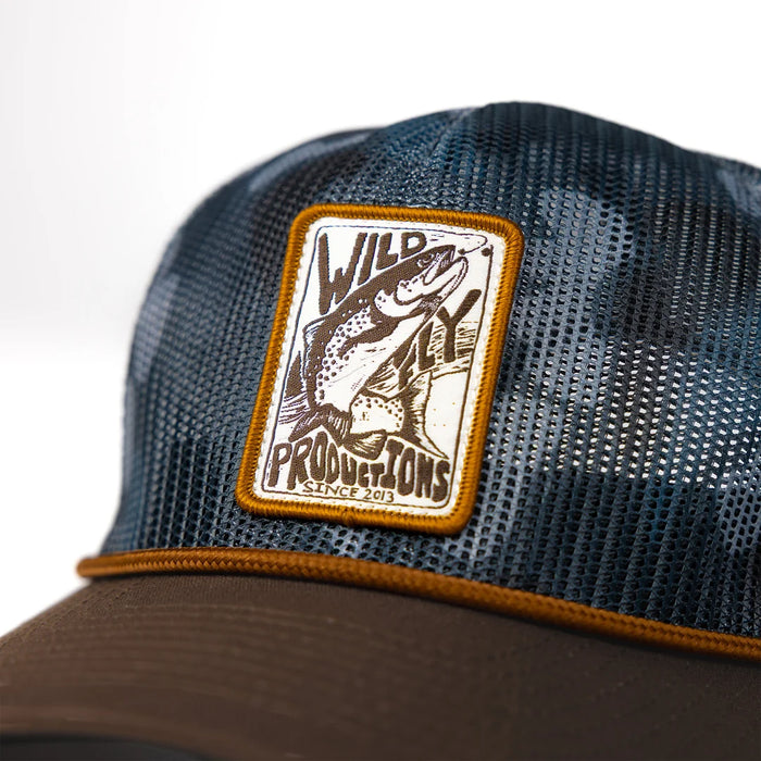 Wild Fly Trout Badge All Mesh Hat