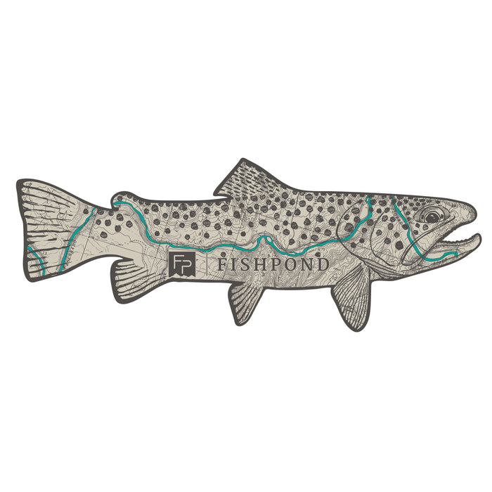 Fishpond Topo Trout Sticker