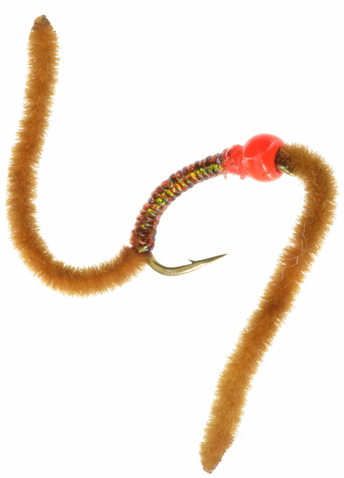 Firebead Sparkle Worm - Tan — Precisionflyandtackle