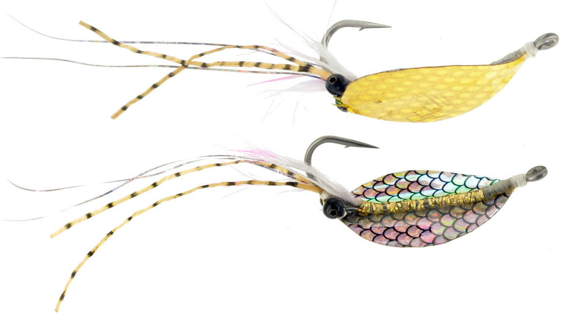 Wide Body Spoon Fly - Gold & Silver Fish Scale — Precisionflyandtackle