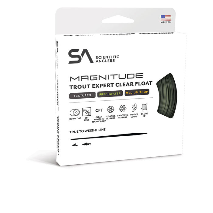 Scientific Anglers Magnitude Textured Trout Expert Clear Tip Float Fly Line
