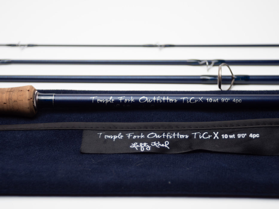 Used Temple Fork Outfitters TiCrX 9' 10wt 4pc