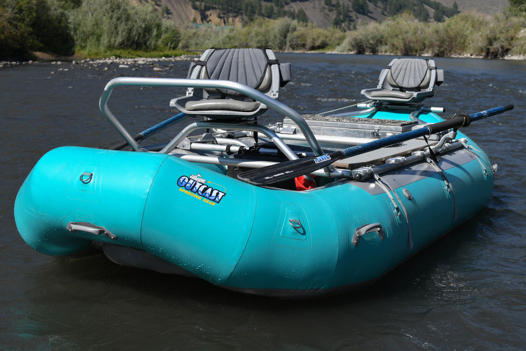 PAC 136DD Inflatable Fishing Raft w/ Frame Teal