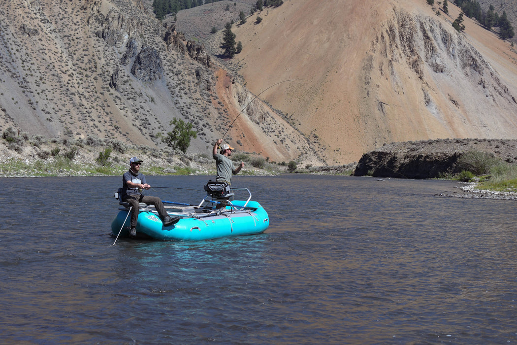 PAC 136DD Inflatable Fishing Raft w/ Frame Teal