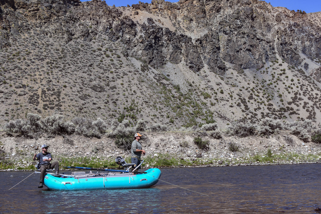 PAC 136DD Inflatable Fishing Raft w/ Frame Teal