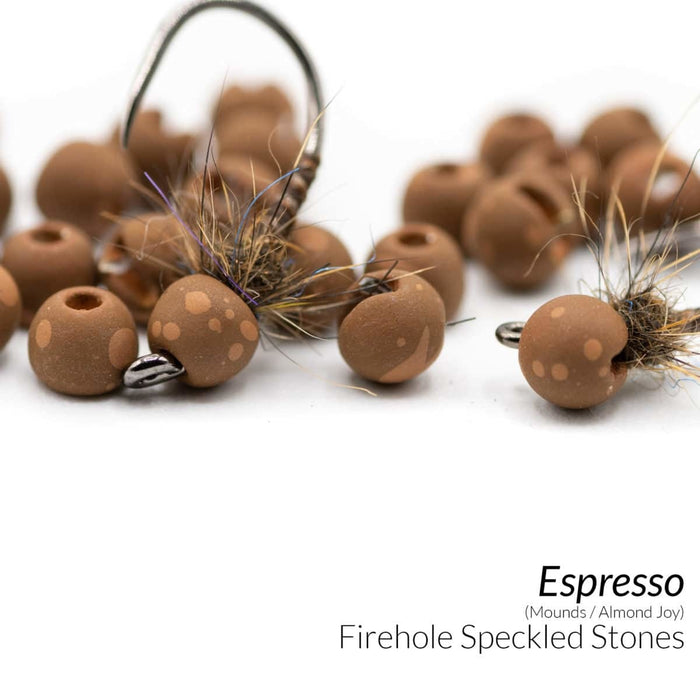 Firehole Speckled Tungsten Slotted Beads
