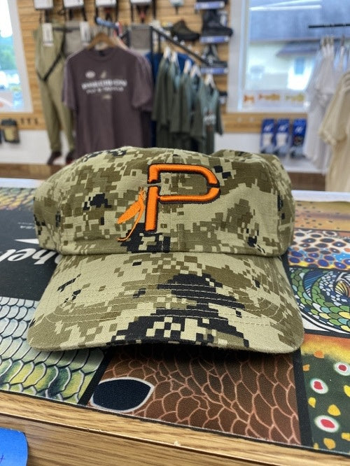 Precision Camo Embroidered Orange "P" Hat