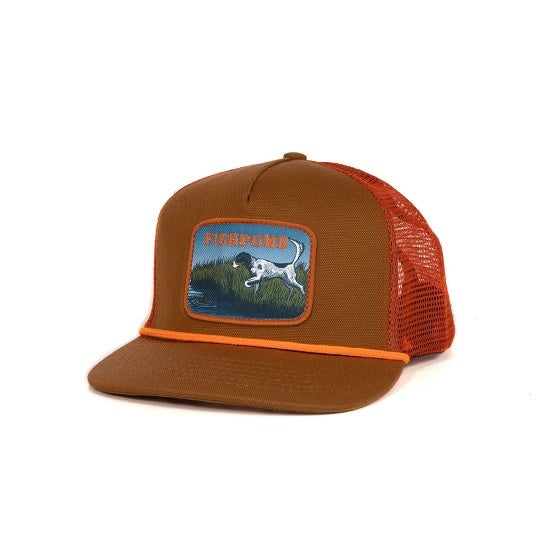 Fishpond On Point Trucker Hat - Sandbar/Orange