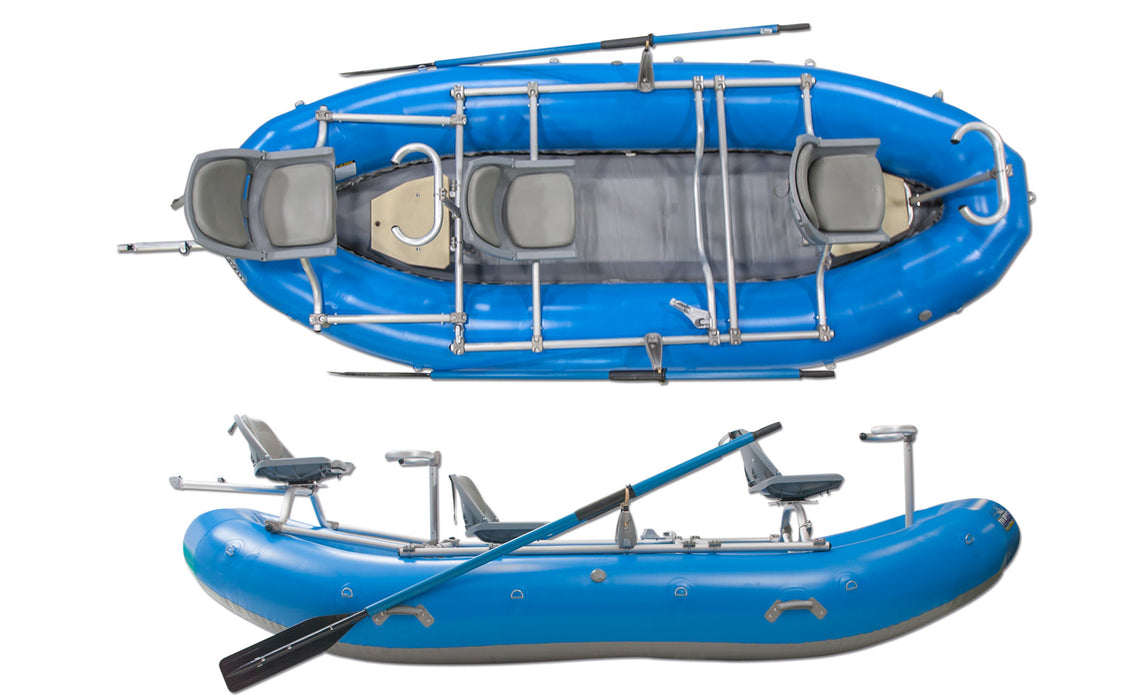 PAC 1400 Inflatable Fishing Raft w/ Frame